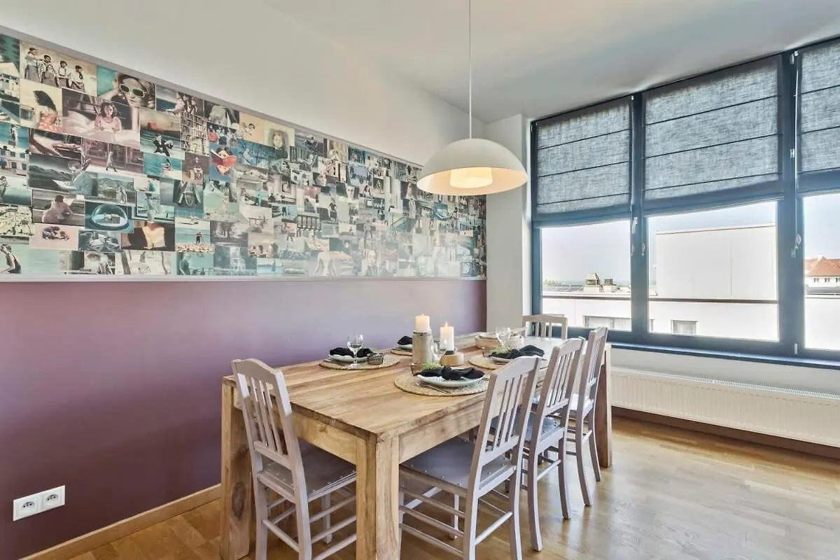 شقة Huswell - Penthouse With Big Terrace And Sea View أوستيند