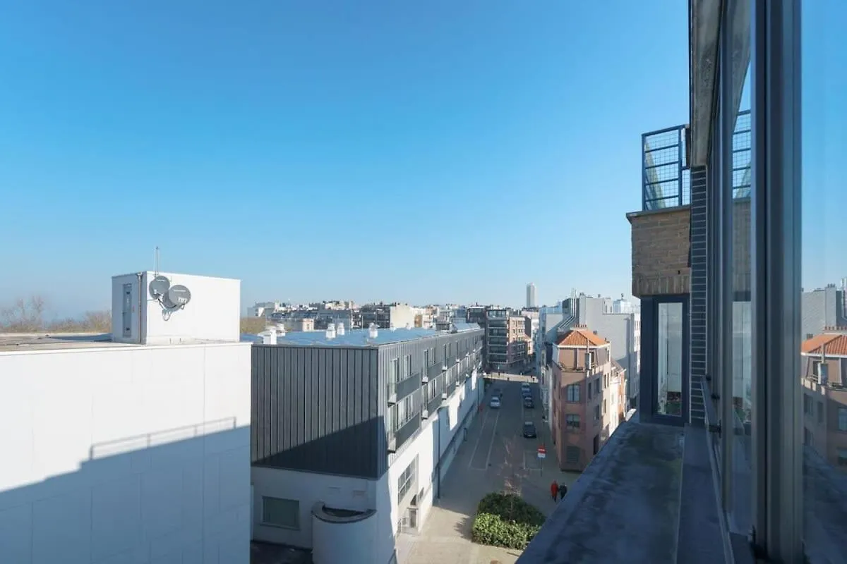 شقة Huswell - Penthouse With Big Terrace And Sea View أوستيند